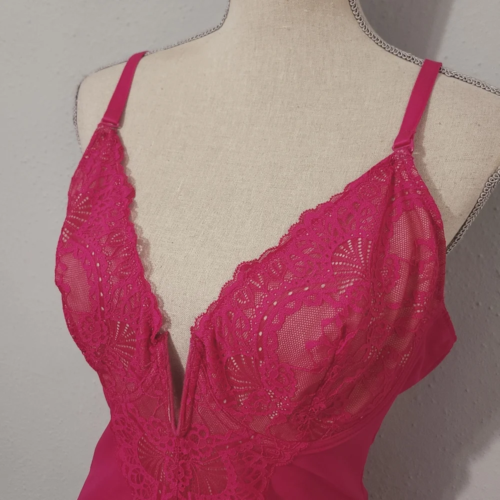 Popilush Shapewear Bodysuit Lace Corset Tops Tummy Control Bodysuit NWT‎ XL